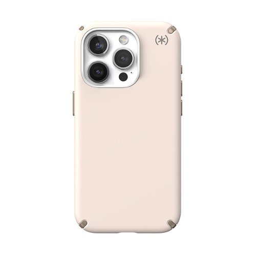 Speck - Presidio2 Pro Case with MagSafe for Apple iPhone 15 Pro - Bleached Bone