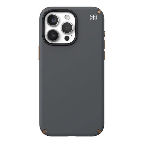 Speck - Presidio2 Pro Case with MagSafe for Apple iPhone 15 Pro Max - Charcoal Gray