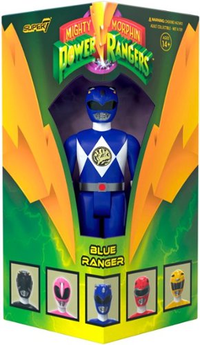 Super7 - ReAction 3.75 in Plastic Mighty Morphin Power Rangers - Blue Ranger - Multicolor