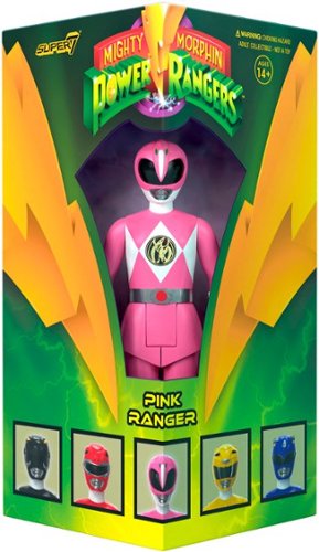 Super7 - ReAction 3.75 in Plastic Mighty Morphin Power Rangers - Pink Ranger - Multicolor