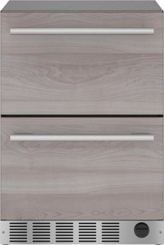 Thermador - 4.3 Cu. Ft. Built-In Double Drawer Under-Counter Refrigerator/Freezer - Custom Panel Ready