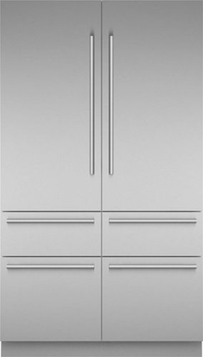 Thermador - Freedom Collection 27.7 Cu. Ft. French Door Built-in Smart Refrigerator with Masterpiece Series Handles - Stainless Steel