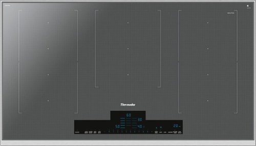 Thermador - Liberty Series 36" Built-In Electric Induction Cooktop with 5 Elements, 3 Flex Zones, Wife and Frame - Silver