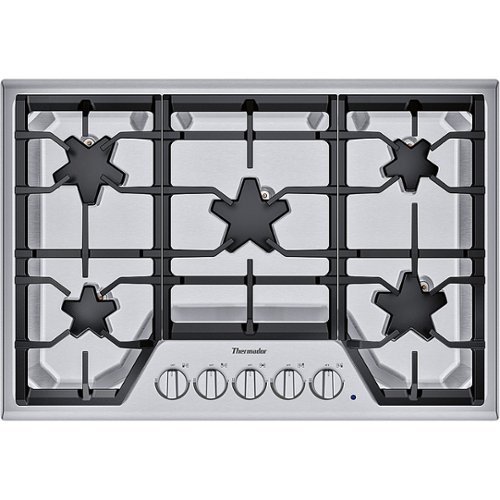 Thermador - Masterpiece 30" Built-In Gas Cooktop with 5 Star Burners - Stainless Steel