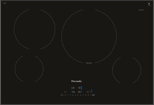 Thermador - Masterpiece Series 30" Built-In Electric Induction Cooktop with 4 elements, Wifi and Frameless Design - Black