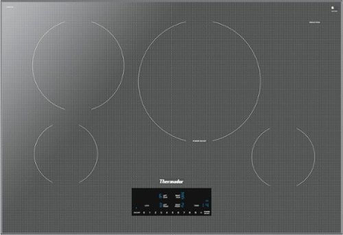 Thermador - Masterpiece Series 30" Built-In Electric Induction Cooktop with 4 elements and Frameless Design - Silver