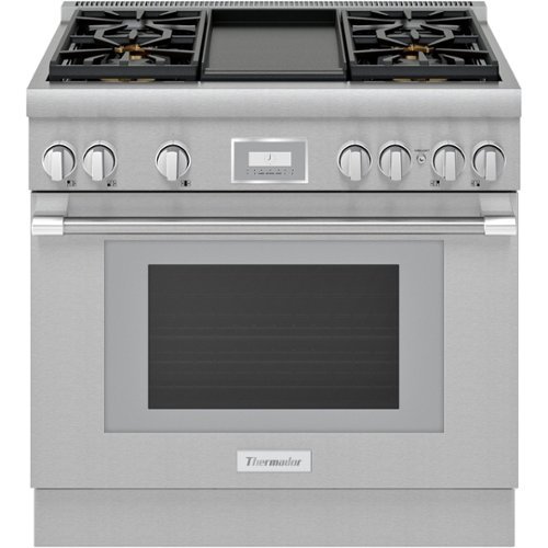 Thermador - ProHarmony 5 Cu. Ft. Freestanding Dual Fuel LP Convection Range with Self-Cleaning - Stainless Steel