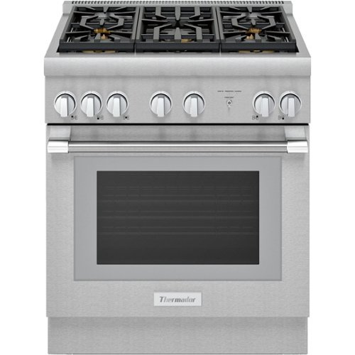 Thermador - Professional Series 4.4 Cu. Ft. Freestanding Dual Fuel Convection Range with Self-Cleaning and 5 Star Burners - Stainless Steel