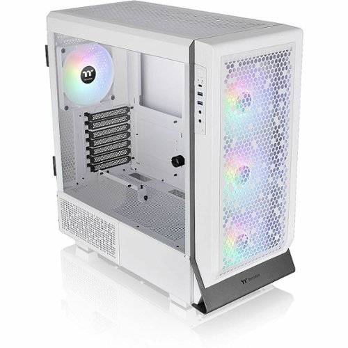 Thermaltake - Ceres 500 TG ARGB Mid Tower Case - White