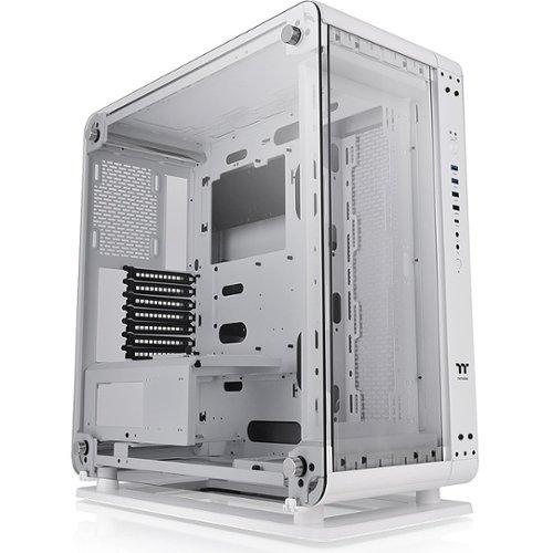 Thermaltake - Core P6 Tempered Glass Mid Tower Case - White