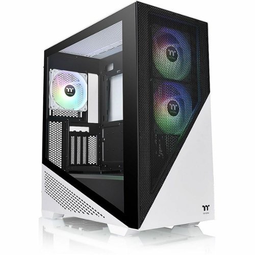 Thermaltake - Divider 370 TG ARGB Mid Tower Case - White