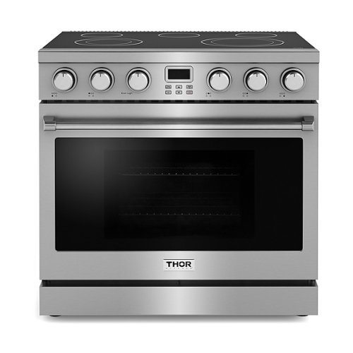 Thor Kitchen - 6.0 Cu. Ft. Freestanding Electric Convection Range - Silver