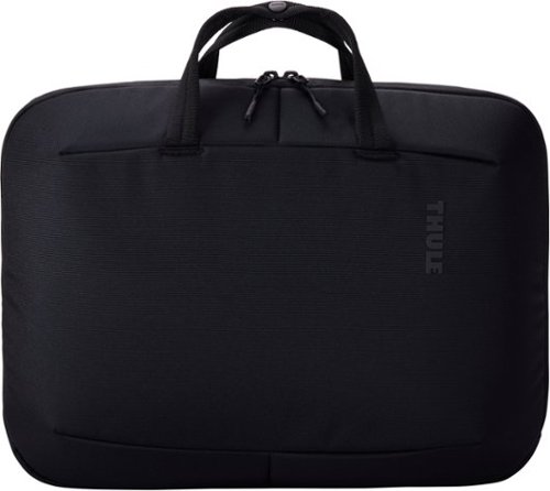 Thule - Terra Recycled Material Attaché Briefcase for 16" Apple MacBook Pro, 15" Apple MacBook Pro & PCs & Laptops - BLACK