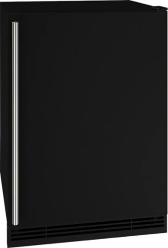 U-Line - 1 Class 4.2 Cu. Ft. Undercounter Refrigerator with 1.5 cu. ft. Freezer - Black