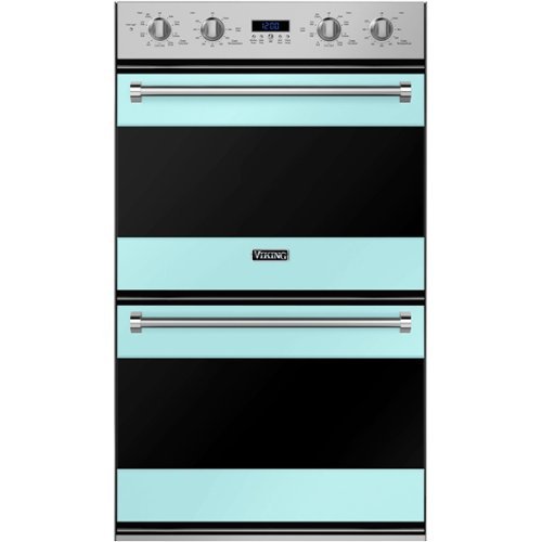 Viking - 3 Series 30" Built-In Double Electric Convection Wall Oven - Bywater Blue
