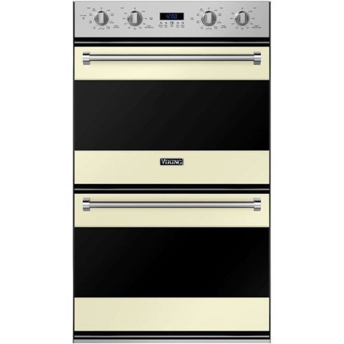 Viking - 3 Series 30" Built-In Double Electric Convection Wall Oven - Vanilla Cream