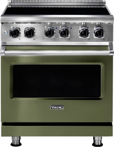 Viking - 5 Series 4.7 Cu. Ft. Freestanding Electric Induction Range - Cypress Green