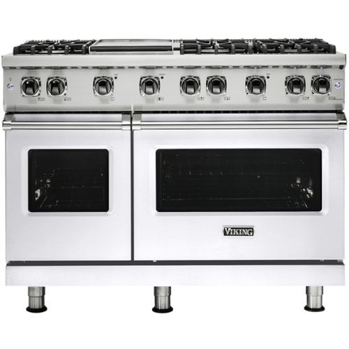 Viking - 6.1 Cu. Ft. Freestanding Double Oven LP Gas Convection Range - White