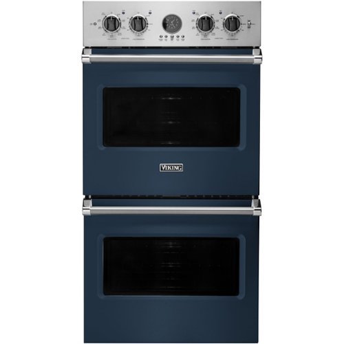 Viking - Professional 5 Series 27" Built-In Double Electric Convection Wall Oven - Blue