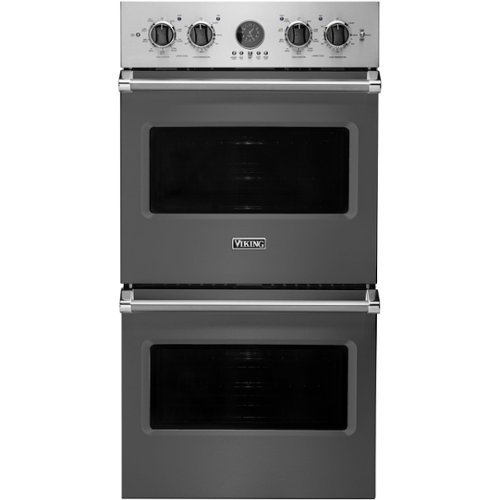 Viking - Professional 5 Series 27" Built-In Double Electric Convection Wall Oven - Damascus Gray