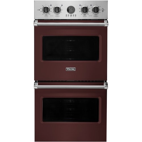 Viking - Professional 5 Series 27" Built-In Double Electric Convection Wall Oven - Kalamata Red