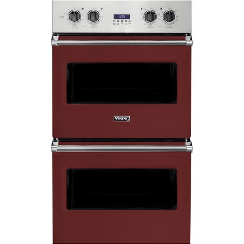 Viking - Professional 5 Series 30" Built-In Double Electric Convection Wall Oven - Reduction Red