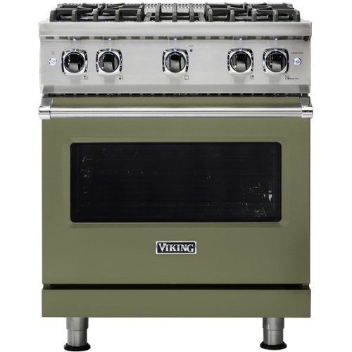 Viking - Professional 5 Series 4.0 Cu. Ft. Freestanding LP Gas Convection Range - Cypress Green