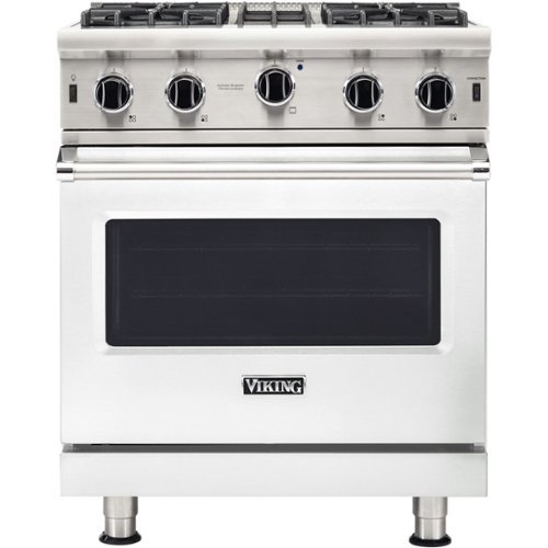 Viking - Professional 5 Series 4.0 Cu. Ft. Freestanding LP Gas Convection Range - Frost White