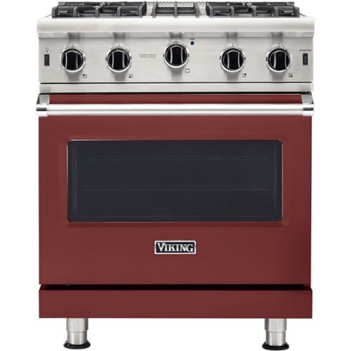 Viking - Professional 5 Series 4.0 Cu. Ft. Freestanding LP Gas Convection Range - Reduction Red