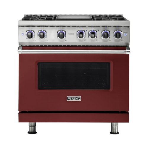 Viking - VGR Freestanding 7-Series Gas 36"W Range - Reduction Red