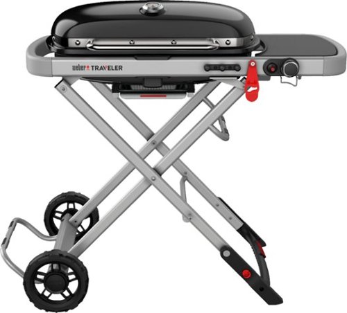 Weber - Traveler Portable Gas Grill - Black