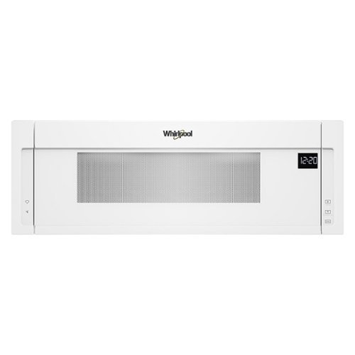 Whirlpool - 1.1 Cu. Ft. Low Profile Over-the-Range Microwave Hood Combination - White