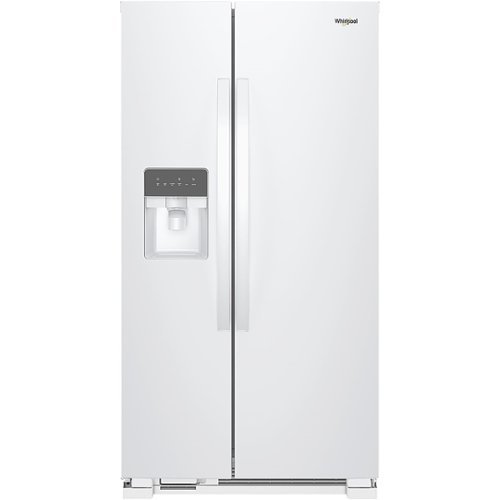 Whirlpool - 24.6 Cu. Ft. Side-by-Side Refrigerator - White