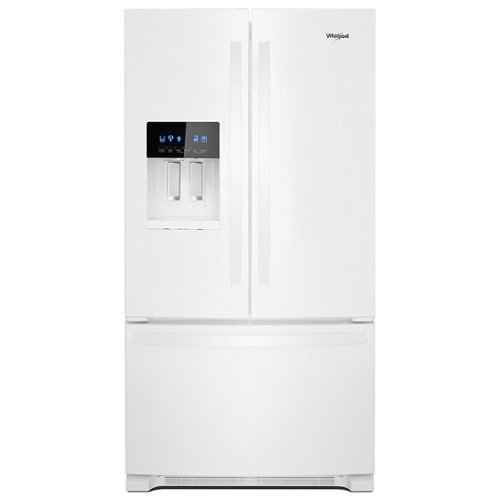 Whirlpool - 25 cu. ft. French Door Refrigerator with External Ice and Water Dispenser - White