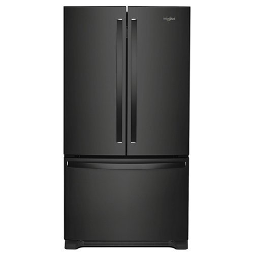 Whirlpool - 25.2 Cu. Ft. French Door Refrigerator with Internal Water Dispenser - Black