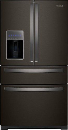 Whirlpool - 26.2 Cu. Ft. 4-Door French Door Refrigerator - Black Stainless Steel