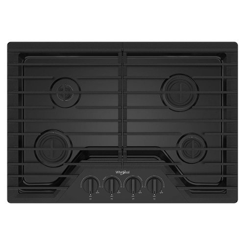 Whirlpool - 30" Built-In Gas Cooktop with SpeedHeat Burner - Black