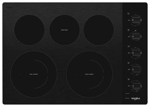 Whirlpool - 30" Electric Cooktop - Black