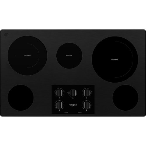 Whirlpool - 36" Electric Cooktop - Black