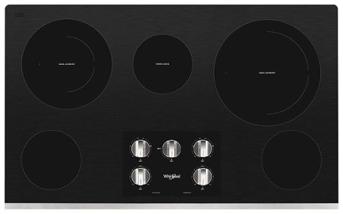 Whirlpool - 36" Electric Cooktop - Stainless Steel