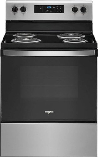 Whirlpool - 4.8 Cu. Ft. Freestanding Electric Range with Keep Warm Setting - Stainless Steel