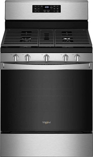 Whirlpool - 5.0 Cu. Ft. Gas Range with Air Fry for Frozen Foods - Stainless Steel