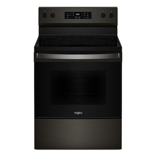 Whirlpool - 5.3 Cu. Ft. Freestanding Electric Range with Cooktop Flexibility - Black Stainless Steel