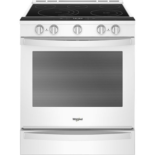 Whirlpool - 6.4 Cu. Ft. Self-Cleaning Slide-In Electric Convection Range - White