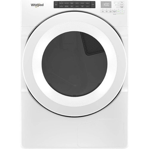 Whirlpool - 7.4 Cu. Ft. Stackable Electric Dryer with Wrinkle Shield Option - White