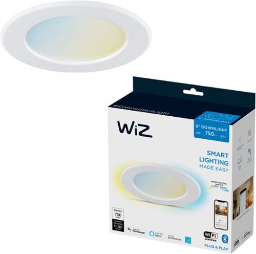 WiZ - 6" Recessed Tunable Wi-Fi Smart LED Downlight - White