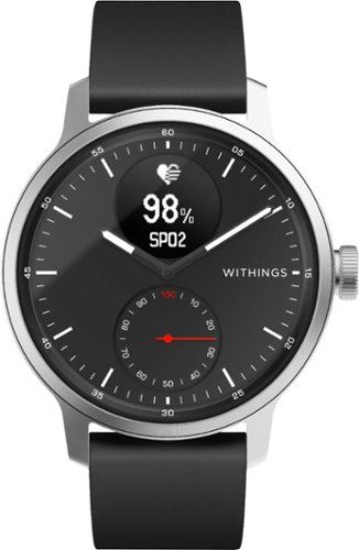 Withings - SCANWATCH - Hybrid Smartwatch with ECG, heart rate and oximeter - 42mm - Black