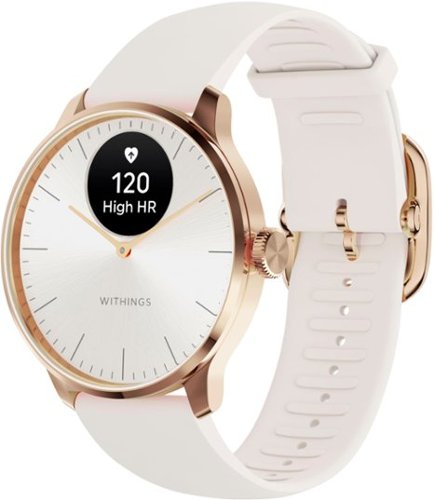 Withings - ScanWatch Light - Daily Health Hybrid Smartwatch - 37mm - Sand/Rose Gold