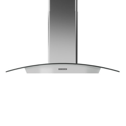 Zephyr - Brisas 30 in. 600 CFM Curved Glass Island Mount Range Hood with LED Lights - Stainless Steel/Glass