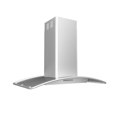 Zephyr - Milano 42 in. 700 CFM Island Mount Range Hood with LED Light - Stainless Steel